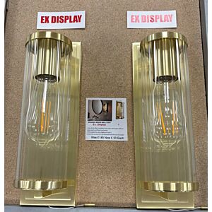 Diana Brushed Brass Wall Light IP44 Rated